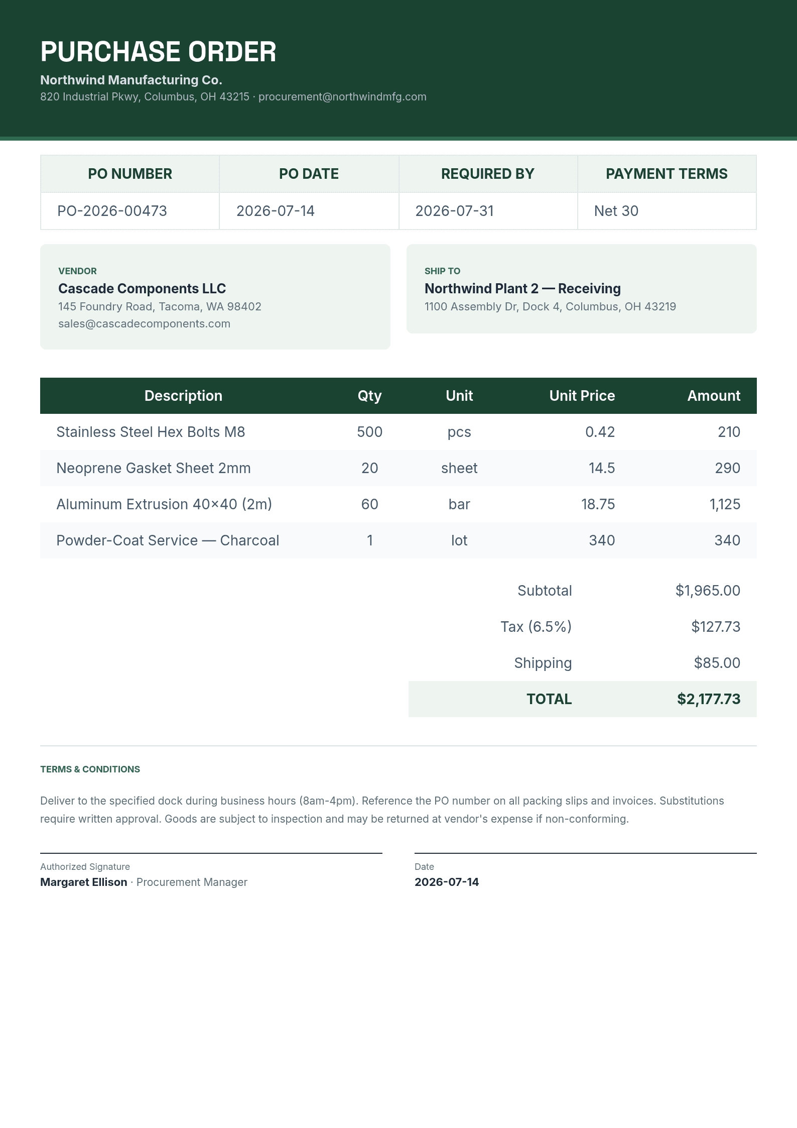 Purchase Order
