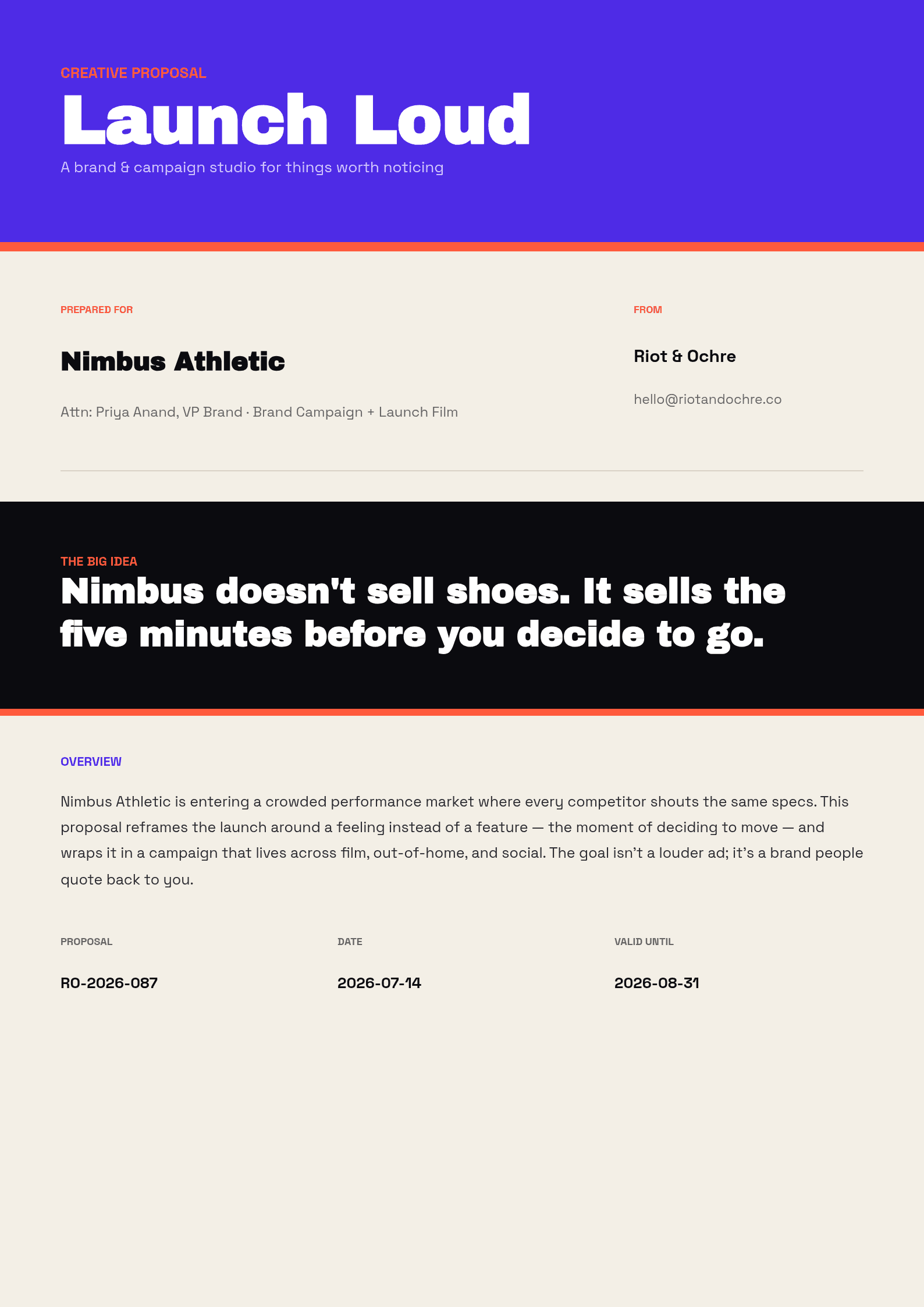 Creative Agency Proposal